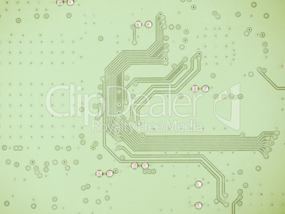 Printed circuit background vintage