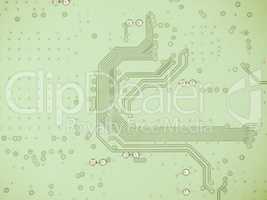 Printed circuit background vintage