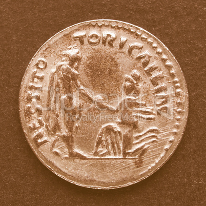 Roman coins vintage