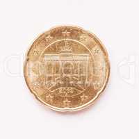 German 20 cent coin vintage