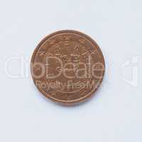 Portuguese 2 cent coin