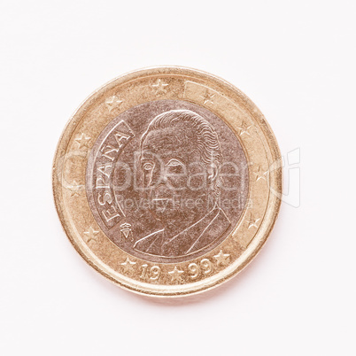 Spanish 1 Euro coin vintage