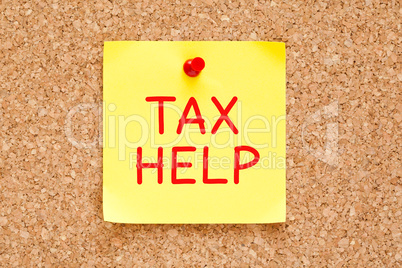 Tax Help Sticky Note
