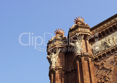 Triumphal arch in Barcelona