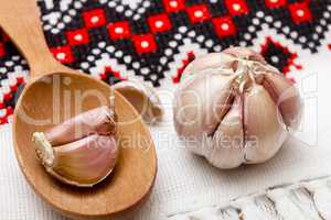 Whole head of garlic