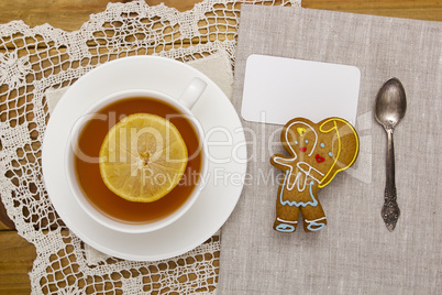 Cookies with tea for Mom