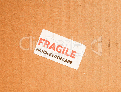 Fragile sign vintage