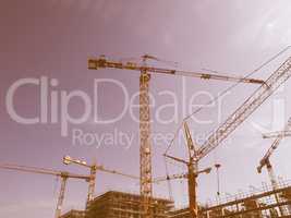 Construction crane vintage