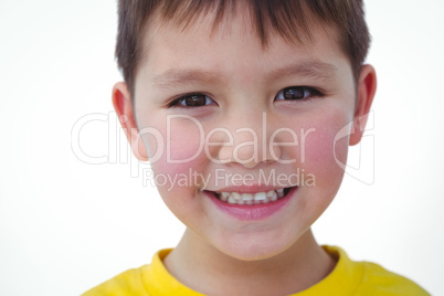 Cute boy smiling at the camera