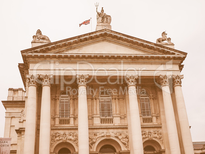 Retro looking Tate Britain in London