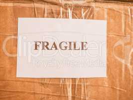Fragile sign vintage