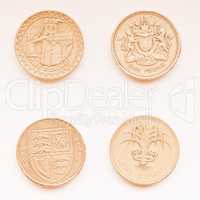 Pound coin vintage