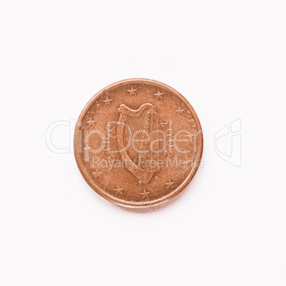 Irish 1 cent coin vintage