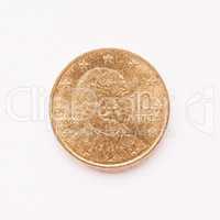 Greek 10 cent coin vintage
