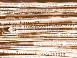 Newspapers vintage