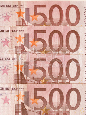 Euro note vintage