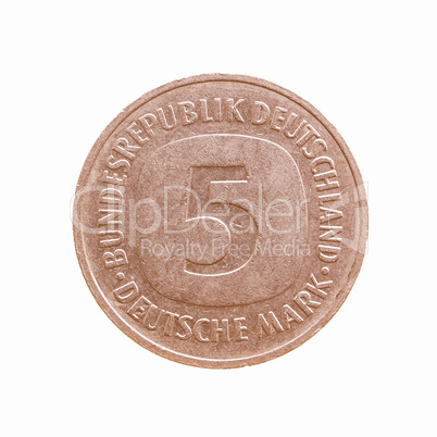 Coin isolated vintage