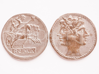 Old Roman coin vintage