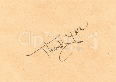 Thank you message vintage Thank you message vintage