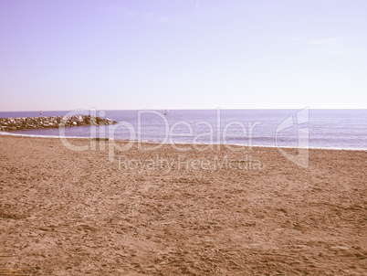 Retro looking Beach picture