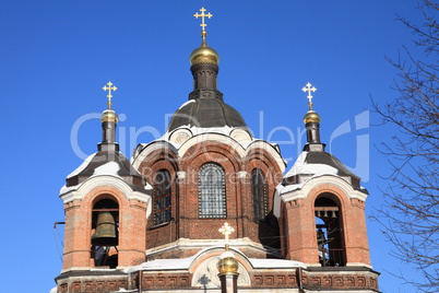 church in the winter daytime