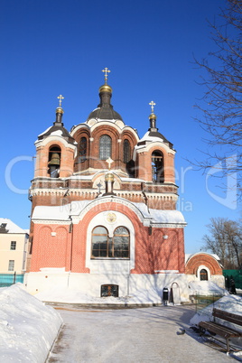 church in the winter daytime