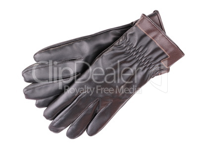 Leather Gloves Isolated