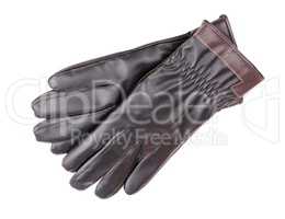 Leather Gloves Isolated