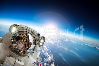 Astronaut in outer space