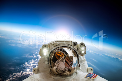 Astronaut in outer space