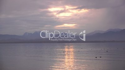 Chiemsee Morgenrot 01