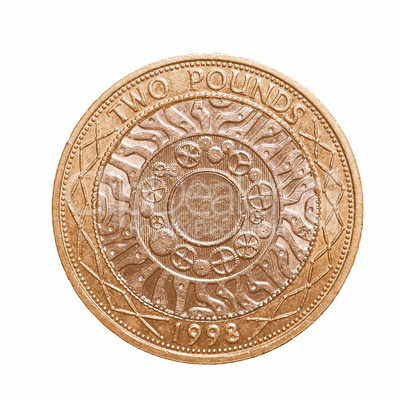 Pound coin - 2 Pounds vintage