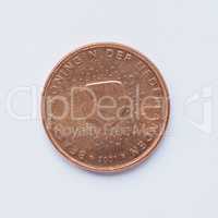 Dutch 5 cent coin