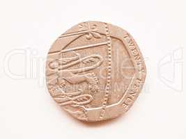 20 Pence coin vintage