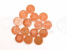 One Penny coins vintage