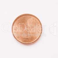 Italian 2 cent coin vintage