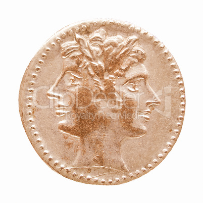 Roman coin vintage