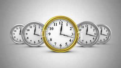 Five Clocks Move Forward