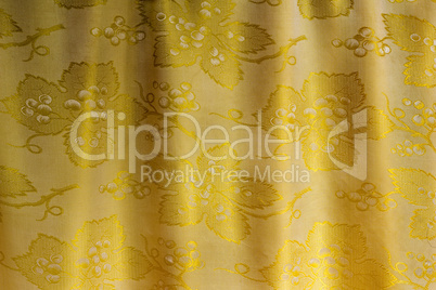 The silk fabric which has been beautifully draped in the form of