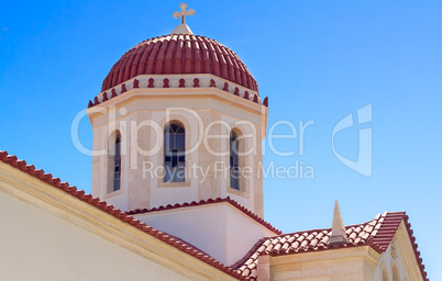 Fragment of church in the city of Retimno, the island of Crete,