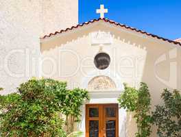 Fragment of a chapel in the town of Rethymno, Crete, Greece
