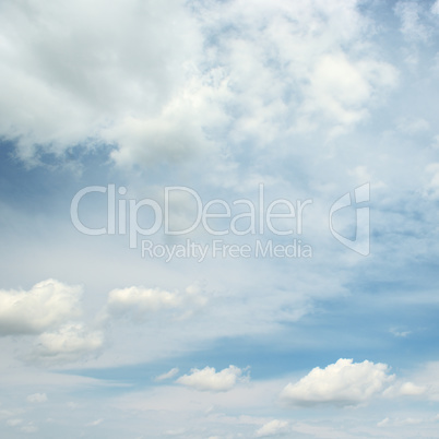 blue sky and beautiful white clouds