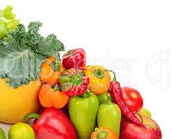 Assortment fresh fruit and vegetables