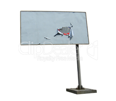 billboard isolated on the white