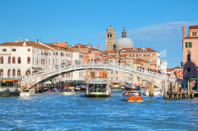 Overview of Grand Canal in Venice, Italy