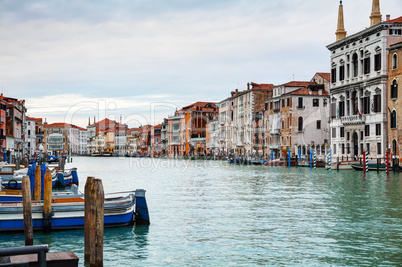 Overview of Grand Canal in Venice, Italy