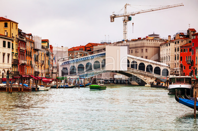 Rialto bridge (Ponte di Rialto) in Venice