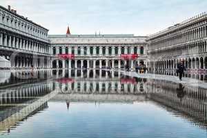 San Marco square with tourists in Venice