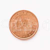 Spanish 5 cent coin vintage