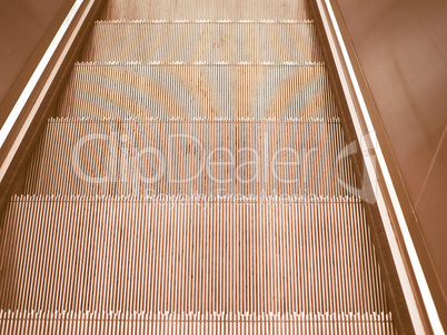 Escalator stair vintage